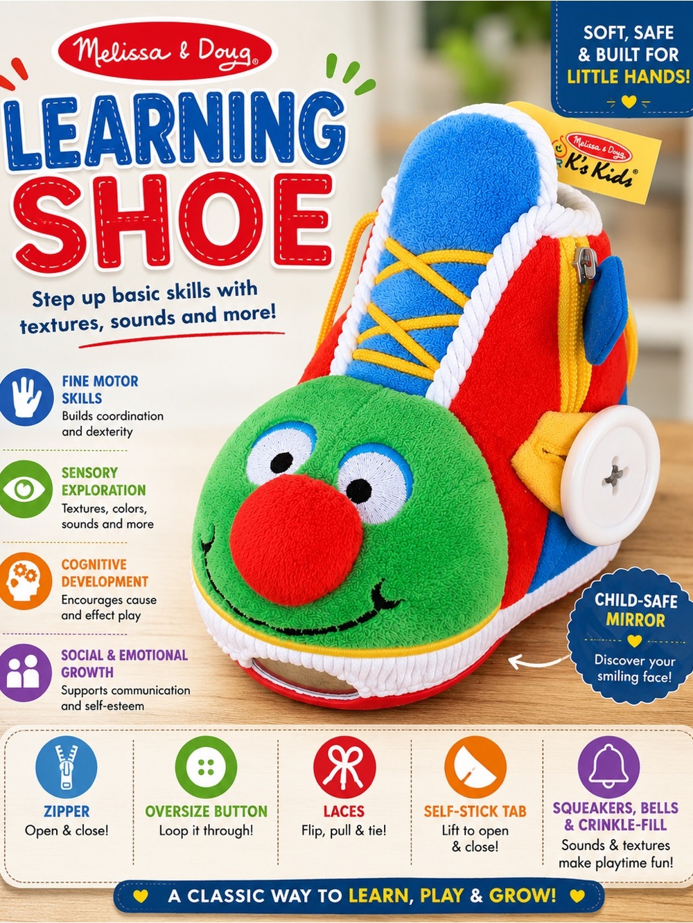 Melissa & Doug Learning Shoe